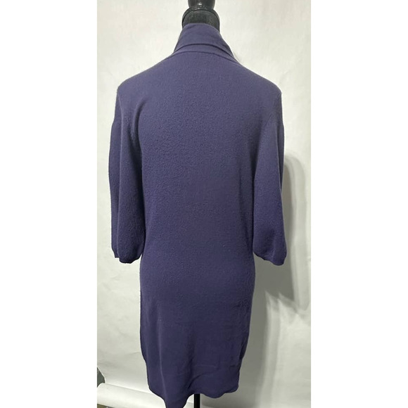 Vince 100% Cashmere Purple Sweater Duster Size M - Picture 4 of 7